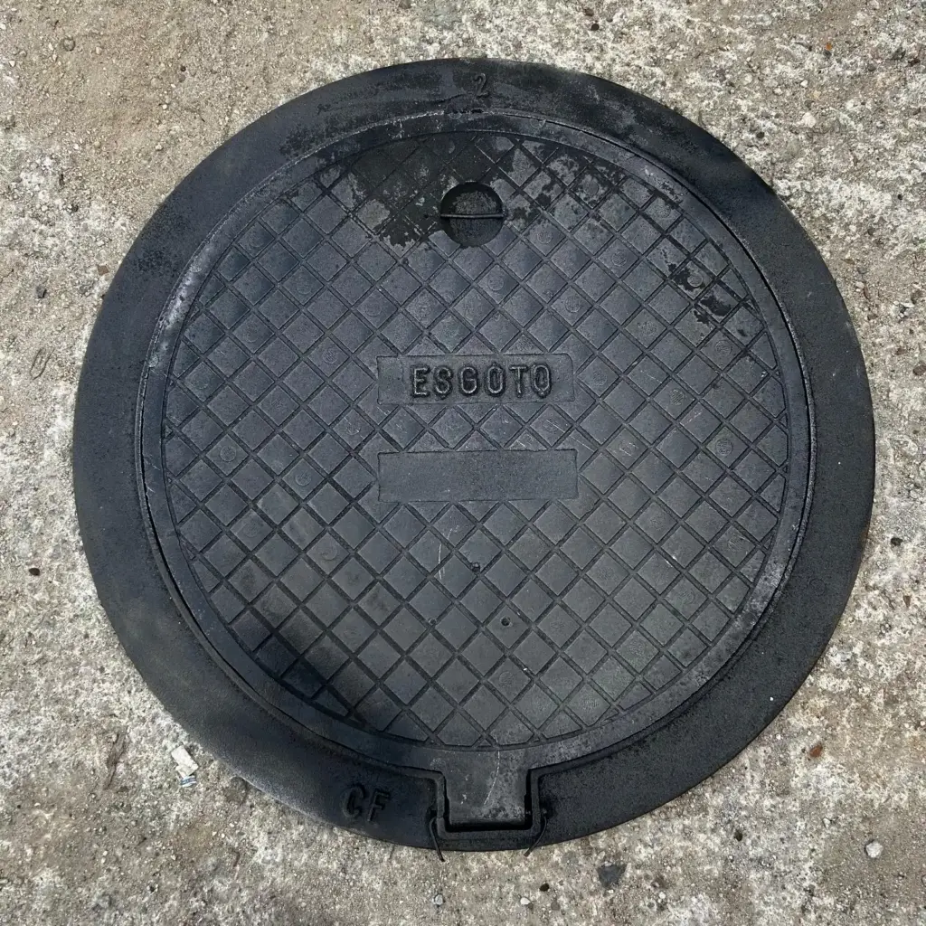 tampão de ferro fundido para calçada